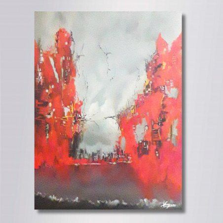 Aïmura – Peinture abstraite contemporaine 60x80 – Virginie Segers