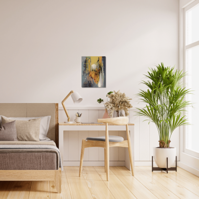 HIKARI – Peinture abstraite contemporaine 40x80 – Virginie Segers