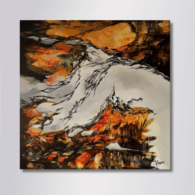 SVARGA – Peinture abstraite contemporaine 60X60 – Virginie Segers
