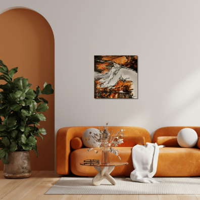 SVARGA – Peinture abstraite contemporaine 60X60 – Virginie Segers