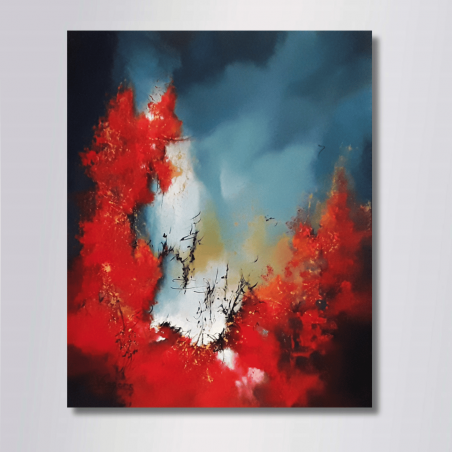 AÏNU – Peinture abstraite contemporaine 40X50 – Virginie Segers