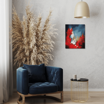 AÏNU – Peinture abstraite contemporaine 40X50 – Virginie Segers