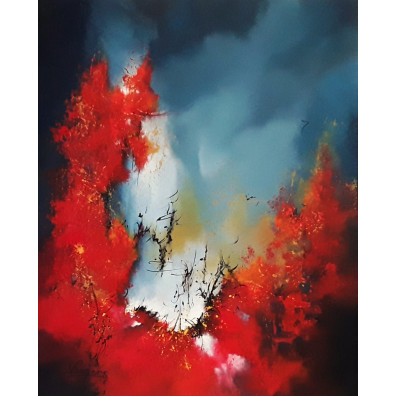 AÏNU – Peinture abstraite contemporaine 40X50 – Virginie Segers