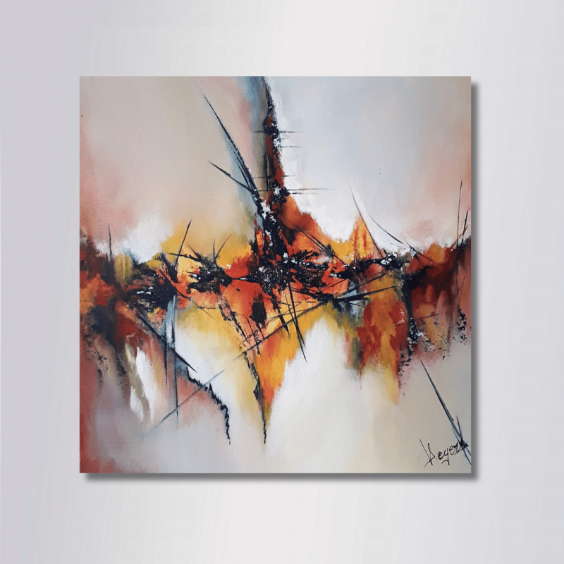 MIANA – Peinture abstraite contemporaine 30X30 – Virginie Segers