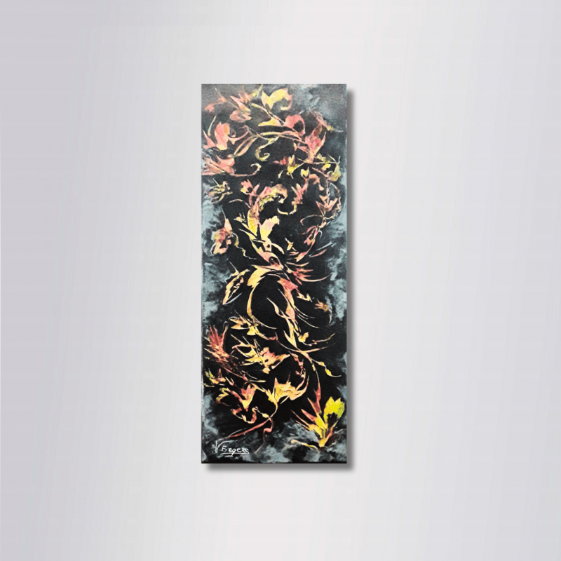 ADAN – Peinture abstraite contemporaine 20X50 – Virginie Segers