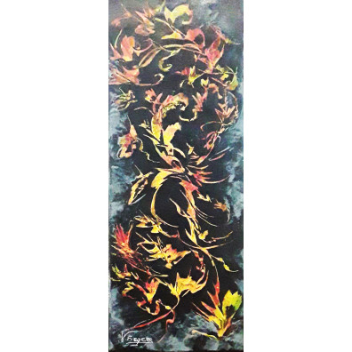 ADAN – Peinture abstraite contemporaine 20X50 – Virginie Segers