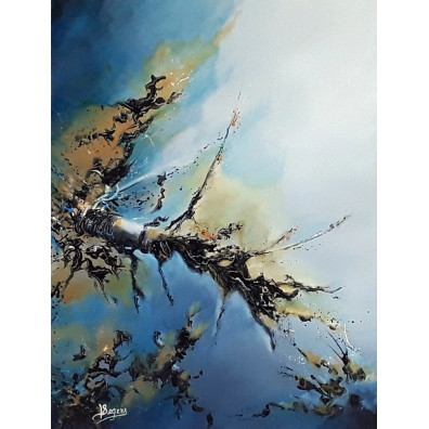 CHALMA – Peinture abstraite contemporaine 30X40 – Virginie Segers