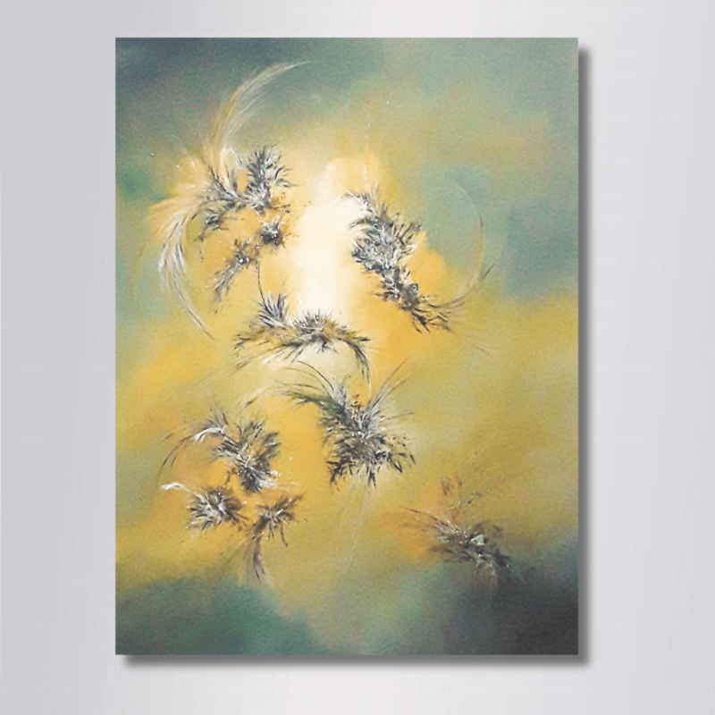 HANABI – Peinture abstraite contemporaine 60X80 – Virginie Segers