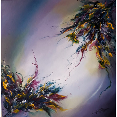 SELIONE – Peinture abstraite contemporaine 30X30 – Virginie Segers