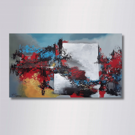 RAN-46X27- peinture abstraite originale | Virginie Segers