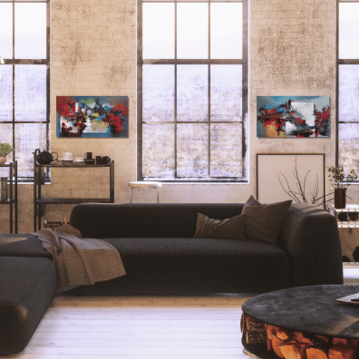 RAN-46X27- peinture abstraite originale | Virginie Segers