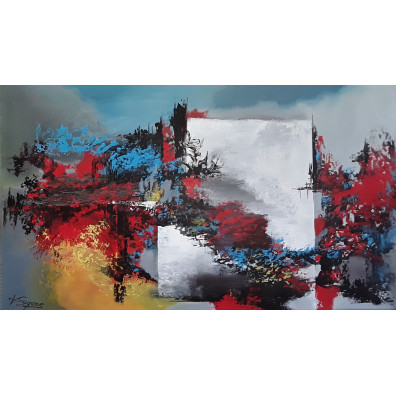 RAN-46X27- peinture abstraite originale | Virginie Segers