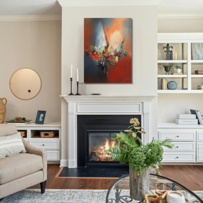 Tableau Abstrait CELYA 60X80 Virginie Segers