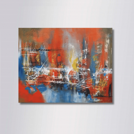 Tableau Abstrait ORYA 50X40  Virginie Segers