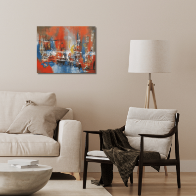 Tableau Abstrait ORYA 50X40  Virginie Segers