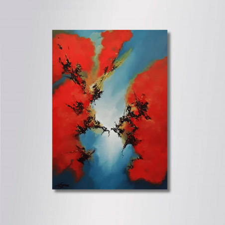 Tableau Abstrait ORYA 50X40  Virginie Segers