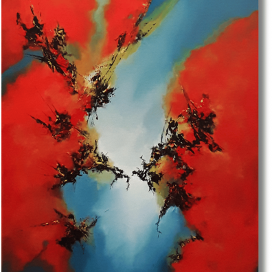 Tableau Abstrait ORYA 50X40  Virginie Segers