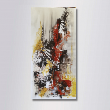 LYNAE – Peinture abstraite contemporaine 40x80 – Virginie Segers
