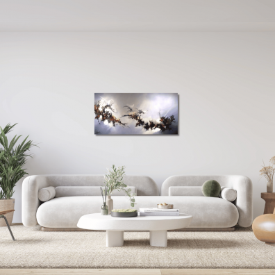 Tableau Abstrait FAE 100X50  Virginie Segers