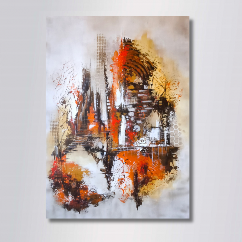 Tableau Abstrait AFAQ 50x70  de Virginie Segers