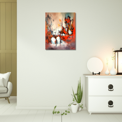 Tableau Abstrait VIHARA 60x73  de Virginie Segers
